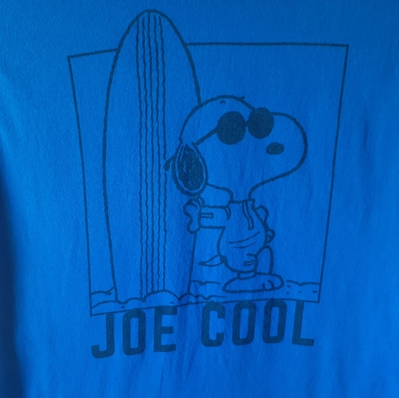 Snoopy Joe cool men's blue short sleeve t-shirt - Picture 6 of 8